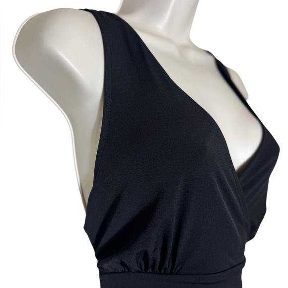 TORRID Midi Studio Knit Hi-Low Black Womens waist sash dress size 1x (14-16) - Picture 8 of 15